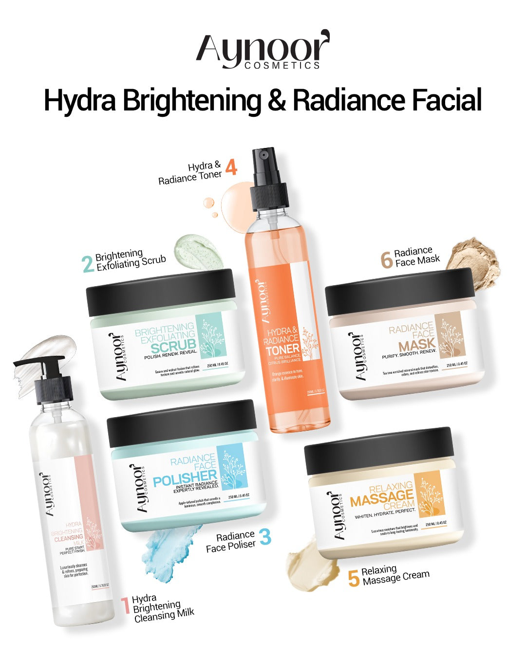 Aynoor Cosmetics — Professional 6-Step Glow Facial